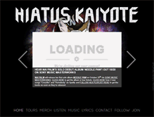 Tablet Screenshot of hiatuskaiyote.com